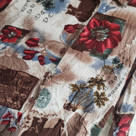 Very vibrant, vintage shirt, size medium? - Picture 7 of 12